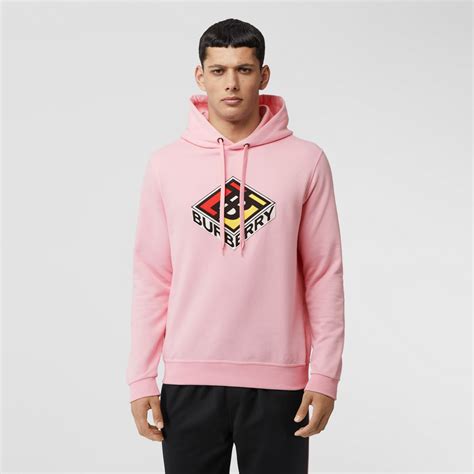 burberry logo graphic cotton hoodie